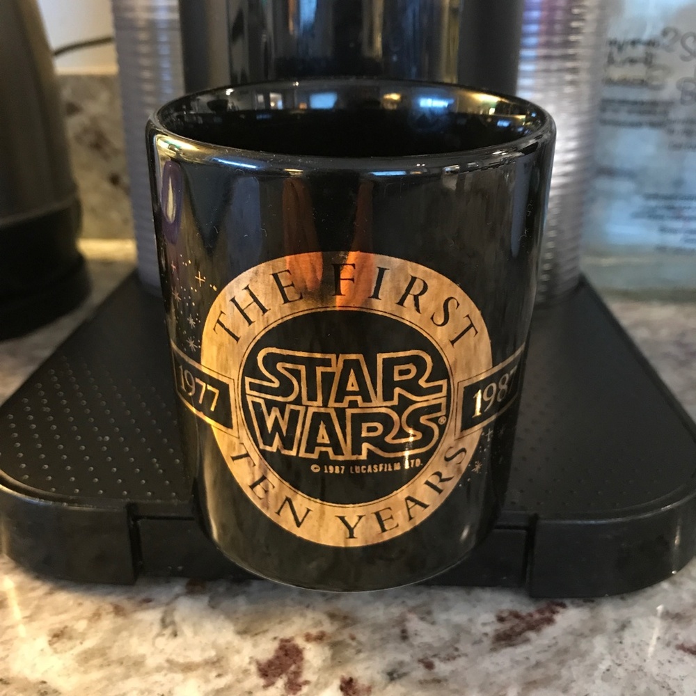 Star Wars Collectible 1977-1987 ten year Commemorative Coffee Mug